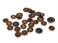 ZESTAW 15 UNIWERSALNYCH METALOWYCH MONET