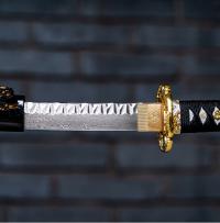 Miecz Samurajski Japońska Katana Stal Damasceńska Handmade Rozbieralna58HRC