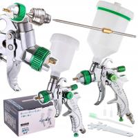 2x распылитель краски комплект краски сопла 0,8 1,4 1,7 HVLP 600 мл 125 мл