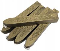 Wosk do lakowania zaproszeń kopert STARE ZŁOTO 5szt