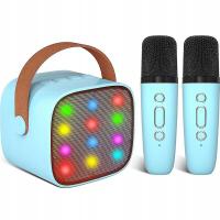 Karaoke Machine Kids with 2 Wireless Microphone, Portable Karaoke Machine