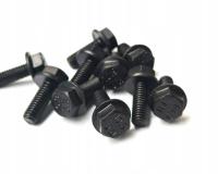 Śruba z kołnierzem M8x20 ZN kl.10.9 din6921 czarna ocynk czarny