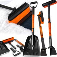 СКРЕБОК ДЛЯ ЛЬДА ТЕЛЕСКОПИЧЕСКАЯ ВРАЩАЮЩАЯСЯ ЩЕТКА СКРЕБОК ДЛЯ УБОРКИ СНЕГА ЛОБОВОЕ СТЕКЛО АВТОМОБИЛЯ