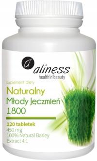 Aliness натуральный молодой ячмень 1800 мг 120 табл. Акне язвы кожи