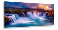 OBRAZ podświetlenie LED 120x50 LAMPA WODOSPAD