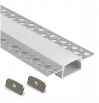 Светодиодный алюминиевый профиль анодированный широкий плиты кг 2 м