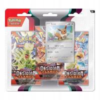 Pokemon TCG: Scarlet&Violet - Obsidian Flames - Eevee 3-PK Blister - NOWY!