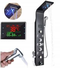 PANEL PRYSZNICOWY LED DESZCZOWNICA HYDROMASAŻ SPA WODOSPAD KABINA