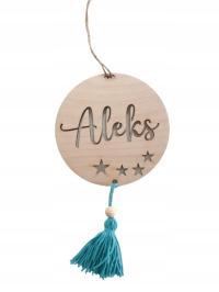 Деревянный Вымпел именная табличка узоры