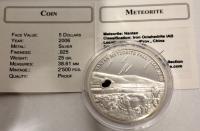 Palau 5 Dolarów 2006 Meteoryt NANTAN