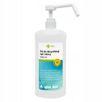 Gelico 44 ŻEL DO DEZYNFEKCJI RĄK I SKÓRY 1L + POMPKA SKÓRA WRAŻLIWA ALPINUS