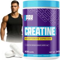 KREATYNA XXL 300 KAPS Monohydrat SIŁA MASA RZEŹBA MOC Crea Mono Caps Krea