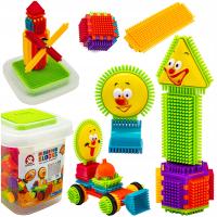 Креативные строительные блоки в ведре вафельные языки гребни MiX 170 el.