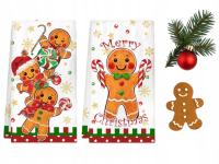 Ścierki Kuchenne Mikrofibra 2 szt Świąteczne Chłonne Ręczniki Do Kuchni