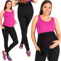 Przyszła Mama dresy ciążowe długa czarny