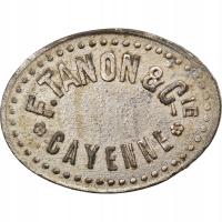 token, Французская Гвиана, Cayenne, F. Tanon et Cie,