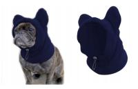 CZAPKA CIEPŁA ZIMOWA DLA PSA M CZAPKA Z POLARU GRANATOWA 690