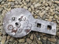 2x Metalowe oczko 7mm do 2x płyta Kydex 2,4mm