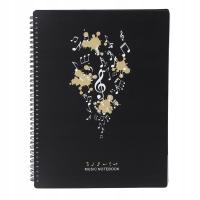 Folder z nutami 20 rękawów 40 stron segregator z nutami A4 dla chóru 5O