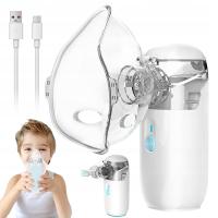 NEBULIZATOR INHALATOR Z 2 MASKAMI I USTNIKIEM 3 TRYBY CICHY ŁADOWANIE USB