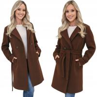 Soprato женское пальто многоцветное классическое без капюшона переходное пальто с поясом женское итальянский