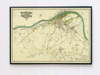 Stary plan MALBORK Marienburg 1929r. 120x90 cm