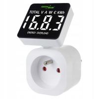 Miernik energii GreenBlue, watomierz, 16A, max. 3680W, podtrz.pamięci, GB62