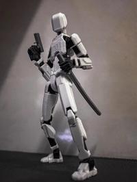 Multi-articular Action Figure Robot Action Figure 3d Printed Action