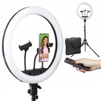 Lampa Ring Hologlam(TM) 45cm statyw torba pilot zdalnego sterowania