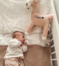 Pościel dla dziecka z falbanką 100x160 100% bawełna kropeczki