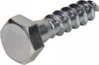 Wkręt do drewna 8x35 mm, 13 mm 6-kt. z łbem na klucz, stal, DIN571 Kramp