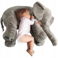 Слон слон плюшевая подушка 70 см 3 цвета серый