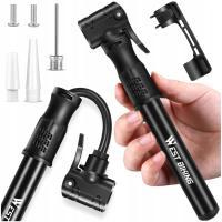 POMPKA ROWEROWA RĘCZNA DO ROWERU PIŁEK BASENU ZAWÓR Z WĘŻYKIEM UNIWERSALNA