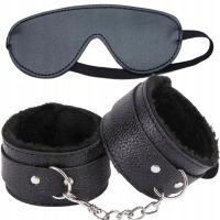 Эротические гаджеты наручники повязка на глаза секс БДСМ флирт игра