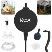 NAPOWIETRZACZ DO AKWARIUM NA SZYBĘ KOMPLET ZESTAW 9w1 MAŁA CICHA WYDAJNA