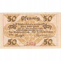 Banknot, Niemcy, Klein-Nordende-Lieth, 50 Pfennig,