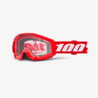 100 PROCENT GOGLE STRATA MINI RED JUNIOR / KID / DZIECIĘCE KOLOR CZERWONY/C