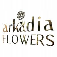 Napisy logo z złotej srebrnej plexi na recepcję do biura Wizualizacja