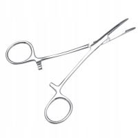 PINCETA PĘSETA - ZAGIĘTA 12.5CM STAL NIERDZEWNA