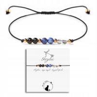 Bransoletka regulowana z naturalnych kamieni Znak Zodiaku STRZELEC