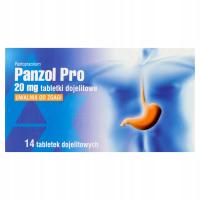 Panzol PRO 20 mg lek na zgagę refluks 14 tabletek