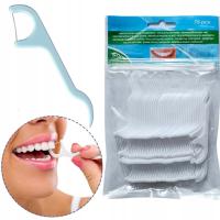 NIĆ DENTYSTYCZNA WYKAŁACZKA NITKO WYKAŁACZKI DO ZĘBÓW 1x75szt