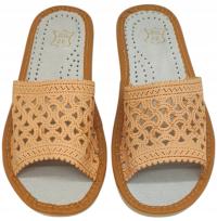 Kapcie Damskie Skórzane - 23,5 cm