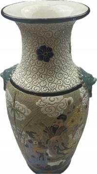 Duży 40 cm wazon orientalny ceramiczny Chiny ?Wietnam ? waga 2789 gr