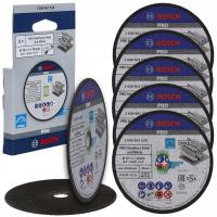 Zestaw 5 tarcz BOSCH INOX 76 x 1mm - do cięcia stali nierdzewnej GWS