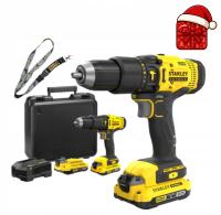STANLEY SFMCD711D2K аккумуляторная дрель ударная отвертка 18V 2X 2ah 50Nm FatMax V20