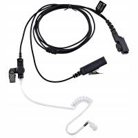 PD782 Acoustic Tube Earpiece Headset for PT580 PD702 PD780 Radio Black