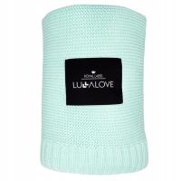 Lullalove kocyk bambusowy 100x80 cm otulacz / Delicious Mint