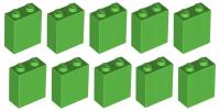 LEGO klocek słupek 1x2x2 jasno zielony 10 szt 3245