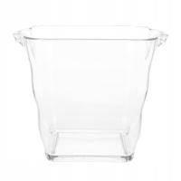 PRZEZROCZYSTY WIADERKO DO PIWA I LODU AKRYLOWE PRAKTYCZNE